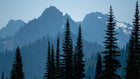 Tatoosh Range in Blue - Metal Print